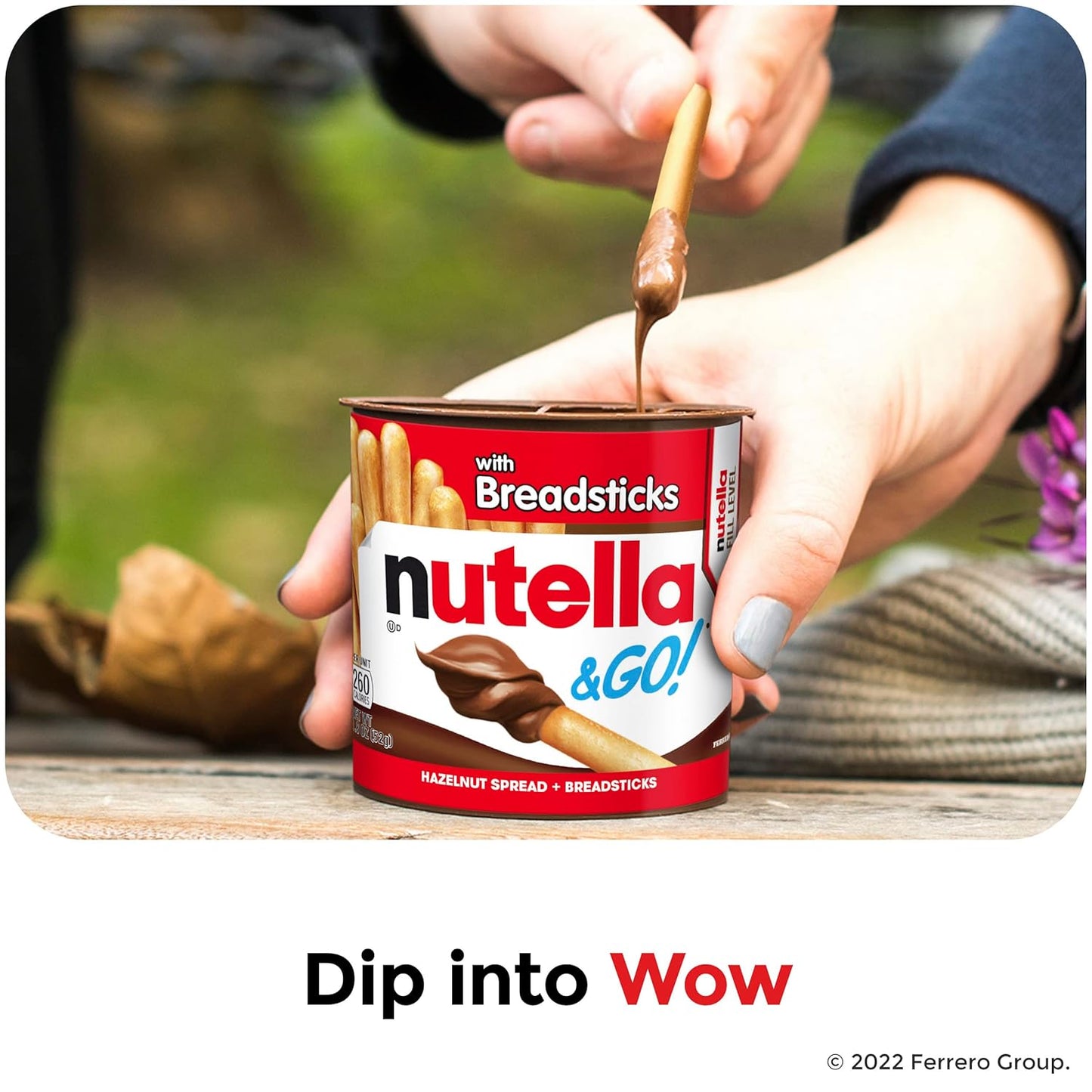 Nutella & GO! Bulk 12 Pack, Hazelnut and Cocoa Spread with Breadsticks
