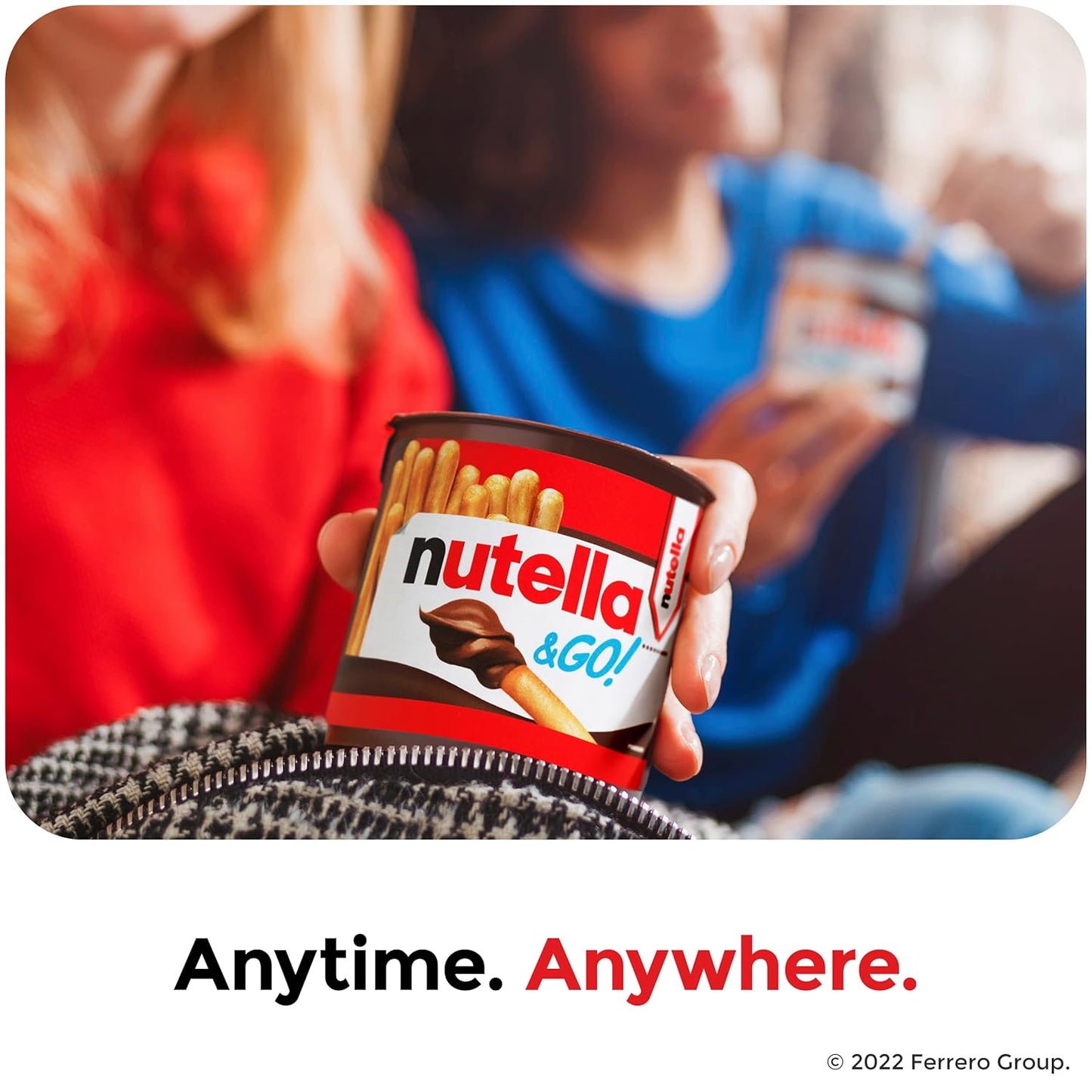 Nutella & GO! Bulk 12 Pack, Hazelnut and Cocoa Spread with Breadsticks